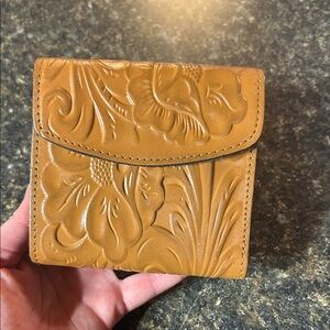 Patricia Nash Tan Embossed Wallet